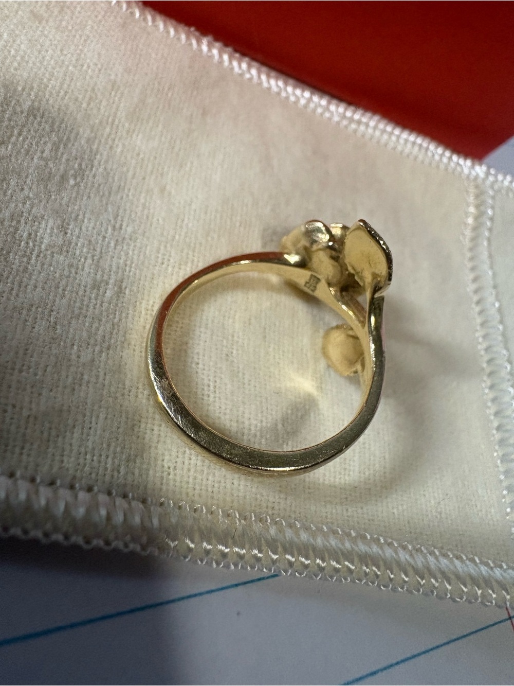 James Avery 14k Gold Rose Ring with Sculpted Blossom - Picture 2 of 2